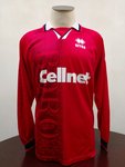 Middlesbrough FC Match Worn Shirt vs Dublin City 11 Nov 1996