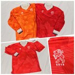 Holland U21 1992-94 Home blood orange colour was used in the under 21s to avoid kit clashes