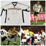 Germany 98 Home  match worn shirt  for vs Brasil (1-2) on 23/3/1998 