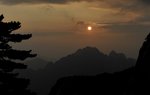 黃山日落