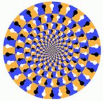 Interesting spinning wheel illusion