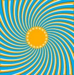 Waving pin Wheel optical illusion